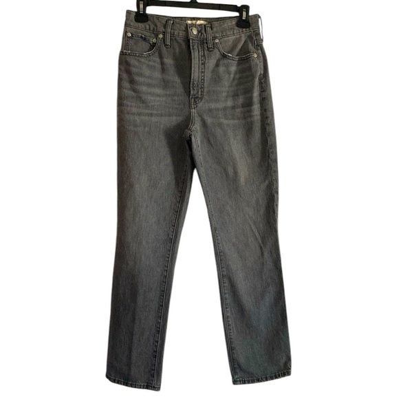 Madewell Denim - Madewell Women’s Gray Lightwashed Straight Leg Vintage Jeans Size 27 Ecofashion